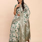 Shree Shyam Fashion Linen Cotton Green Saree