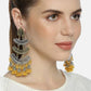 Mominos Fashion Beautiful Silver & Gold Earrings with Jhumkas Design - Mominos Fashion