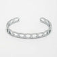 NVR Men's Silver-Plated Metal Cuff Bracelet - Swadesiicart