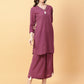 Joban Fashion Purple Cotton Khatha & Hand Work Co-ord Set - Swadesiicart