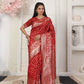 Shree Shyam Fashion Lichi Silk Red Saree