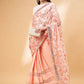 Peach Lycra Sequin Embroidery And Frills Saree - Norita Hit Design - Swadesiicart