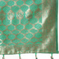 Lorenvalley Fashion Blue & Green Patola Silk Woven Design Meenakari Weaving Saree - Swadesiicart