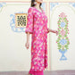 Vaasva Women Pink Muslin Pleated Kurta & Pant Clothing Set | Swadesiicart