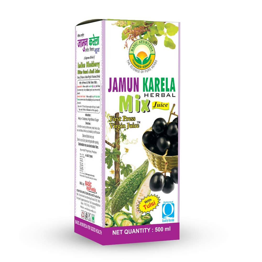 Basic Ayurveda Jamun Karela Herbal Mix Juice 500 ml