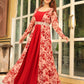 Janasya Maroon Georgette Solid Dress & Jacket | Swadesiicart