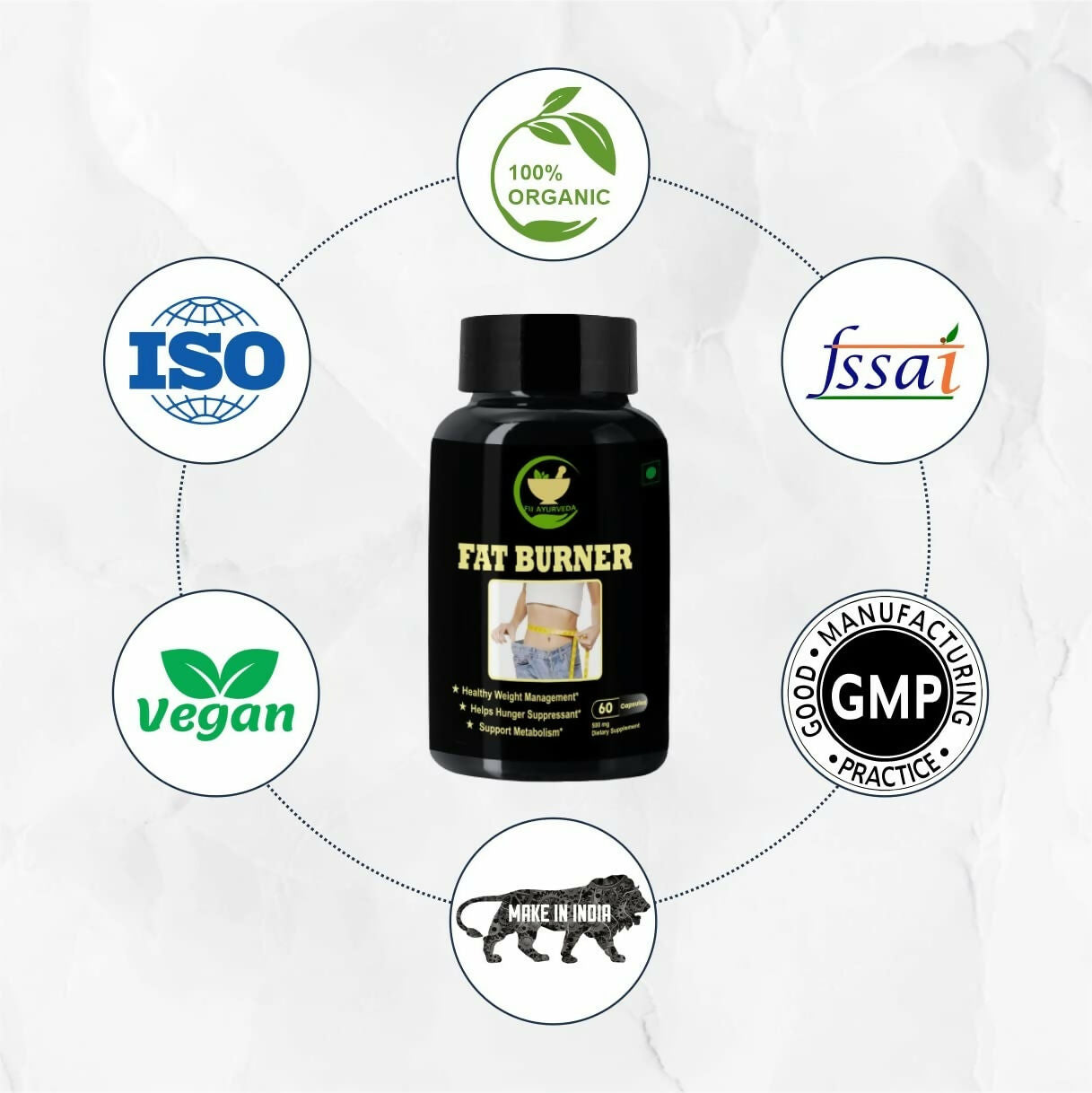 Fij Ayurveda Fat Burner Capsules | Swadesiicart