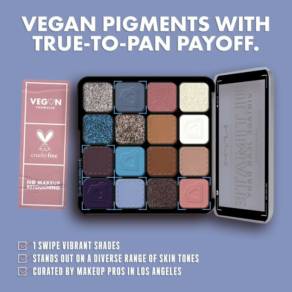 NYX Professional Makeup Ultimate Shadow Palette - Vintage Jeans - Swadesiicart