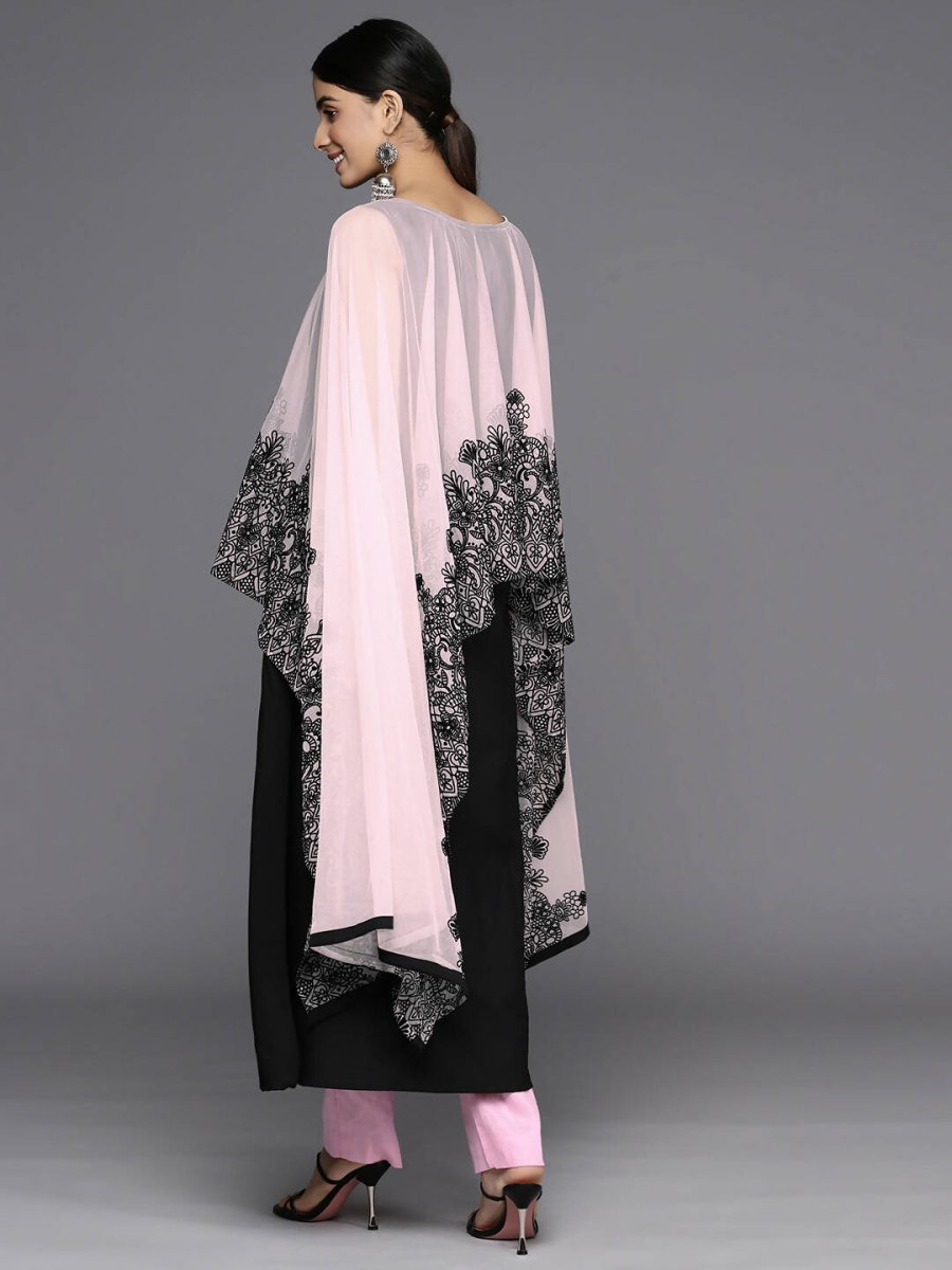 Ahalyaa Women's Traditional wear Kurta - Black | Swadesiicart