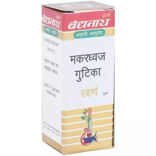Baidyanath Jhansi Makardhwaj Gutika (Swarna Kesar Yukta) - Swadesiicart