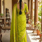 Anaita Olive Silk Saree With Blouse Piece