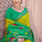 Anaita Olive Silk Saree With Blouse Piece