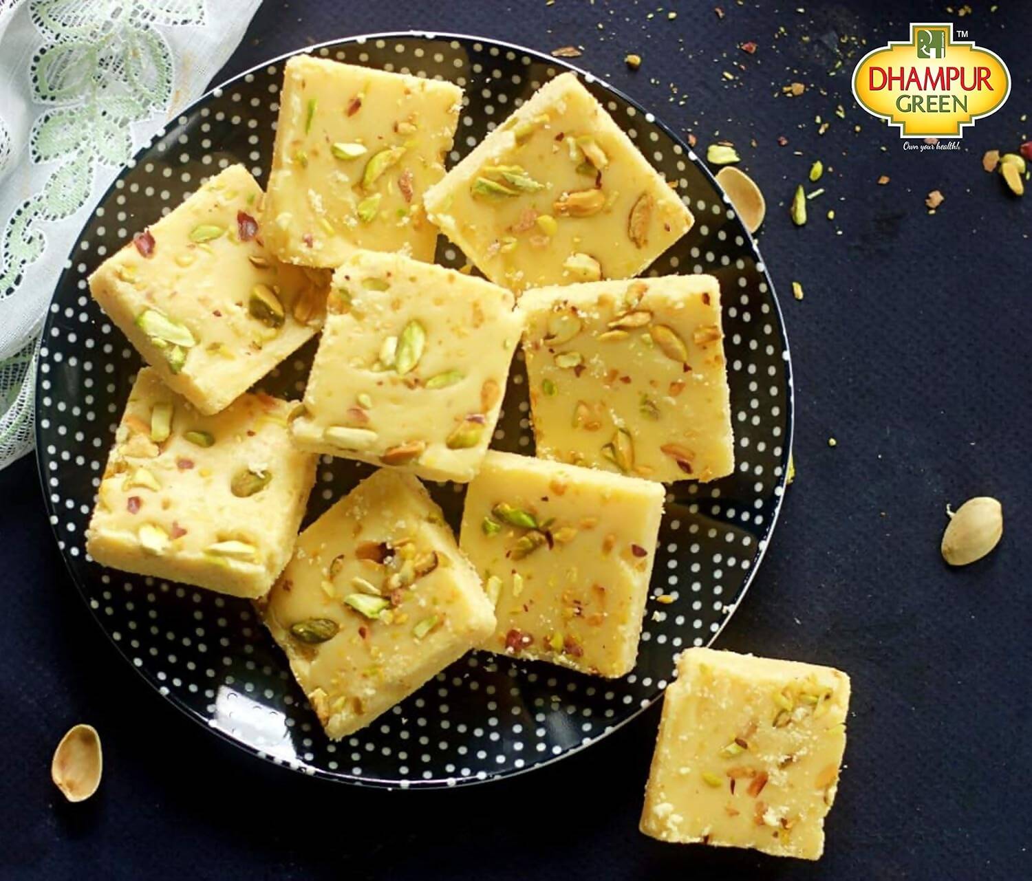 Dhampur Green Gur Chana Badam Bite | Swadesiicart