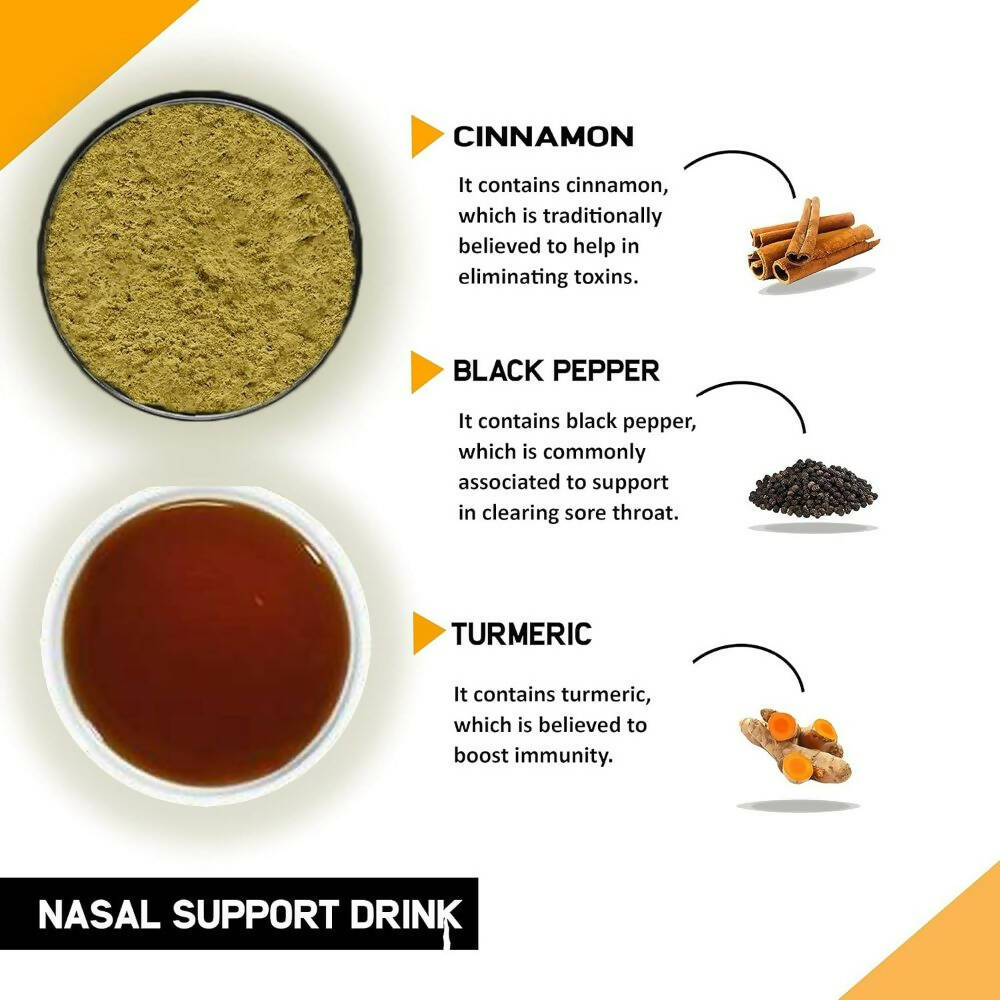 Just Vedic Nasal Support Drink Mix - Swadesiicart