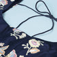 House of Panchhi Navy Blue Pure Georgette Thread & Sequinse Work Lehenga & Blouse, Dupatta | Swadesiicart