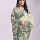 Shree Shyam Fashion Kashira Light Green Linen Cotton Saree