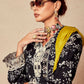 Black Muslin Cotton Digital Print & Embroidered Salwar Suit - Emponline | Swadesiicart