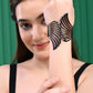 VOJ Pack of 3 Bracelet - Gold, Silver and Black Tonned Kada Bracelet. - Swadesiicart
