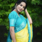 DEIANA'S Beautiful Designer Golden zari Soft Lichi Silk Saree - Yellow - Swadesiicart
