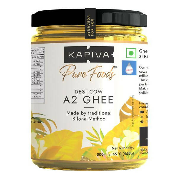 Kapiva A2 Desi Cow Ghee | Pure A2 Milk Ghee for Digestion, Immunity & Ayurvedic Cooking