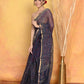 Very Much Indian Pure Kota Cotton Handblock Printed Saree - Dark Blue | Swadesiicart