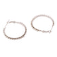 NVR Women Silver Toned Beaded Circular Earrings | Swadesiicart