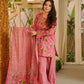 Aayaa Designer Cotton Silk Farshi Salwar Set - Pink