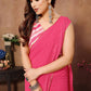 Partywear Designer Pink Georgette Fancy Saree - Satrangi | Swadesiicart