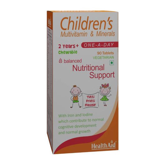 HealthAid Childrens MultiVitamin and Minerals Chewable Tablets | Swadesiicart
