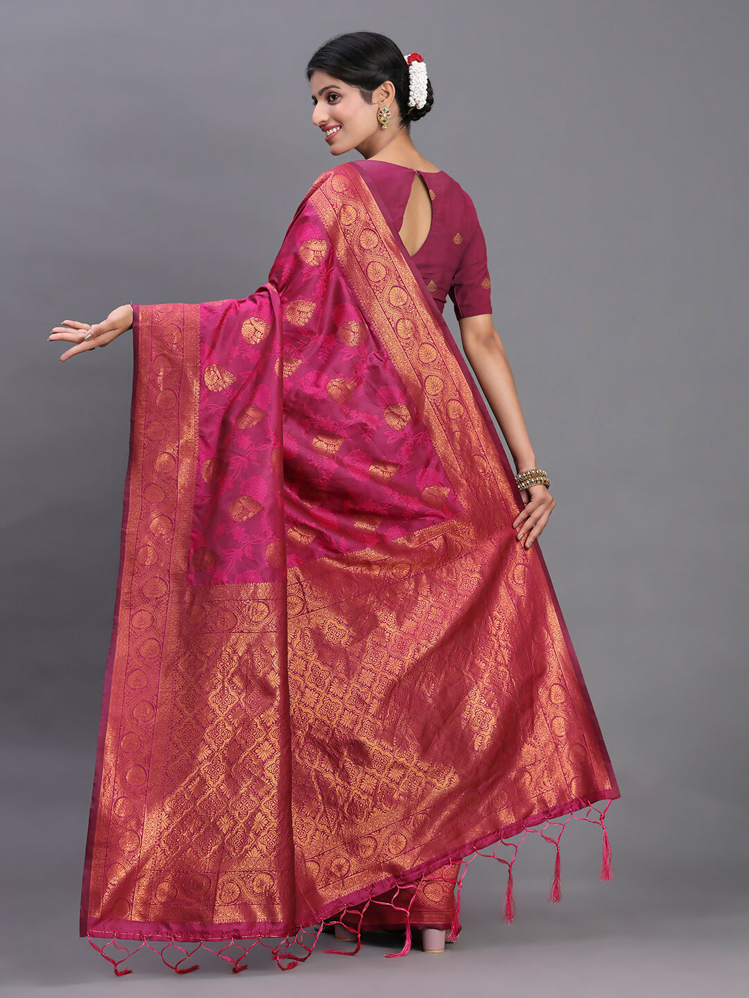 Shree Shyam Fashion Silk Pink Saree