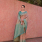 Vishnu Weaves Women's Coffee Tussar Silk Woven Saree with Blouse - Swadesiicart