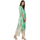 Anubhutee Women's Green Ethnic Printed Kurta with Palazzos | Swadesiicart