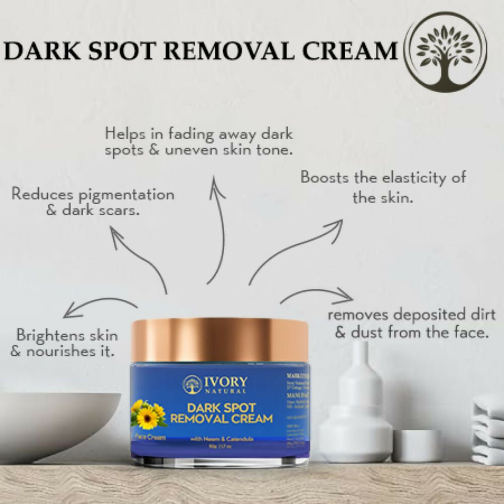 Ivory Natural Dark Spot Removal Face Cream For Dark Spots And Achieve A Glowing Tone | Swadesiicart