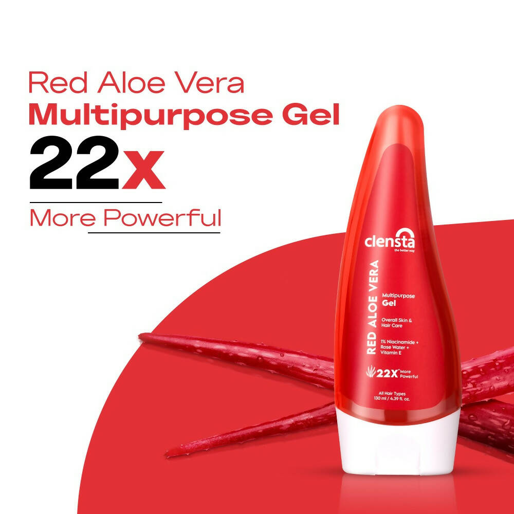 Clensta Red Aloe Vera Multipurpose Gel | Swadesiicart