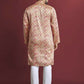 Anaita Multicolour Printed Pure Silk Straight Kurta