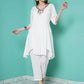 Women Republic White Rayo N Crepe Coord Set - Swadesiicart