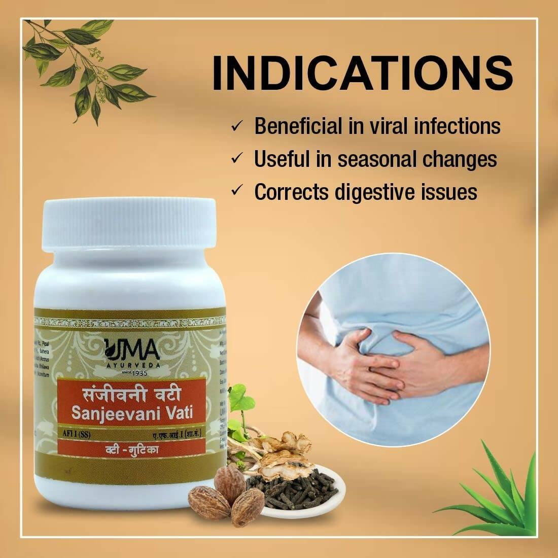 Uma Ayurveda Sanjeevani Vati - Swadesiicart
