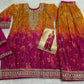 Anaita Pink Chinon Silk Readymade Suit with Sequence Work