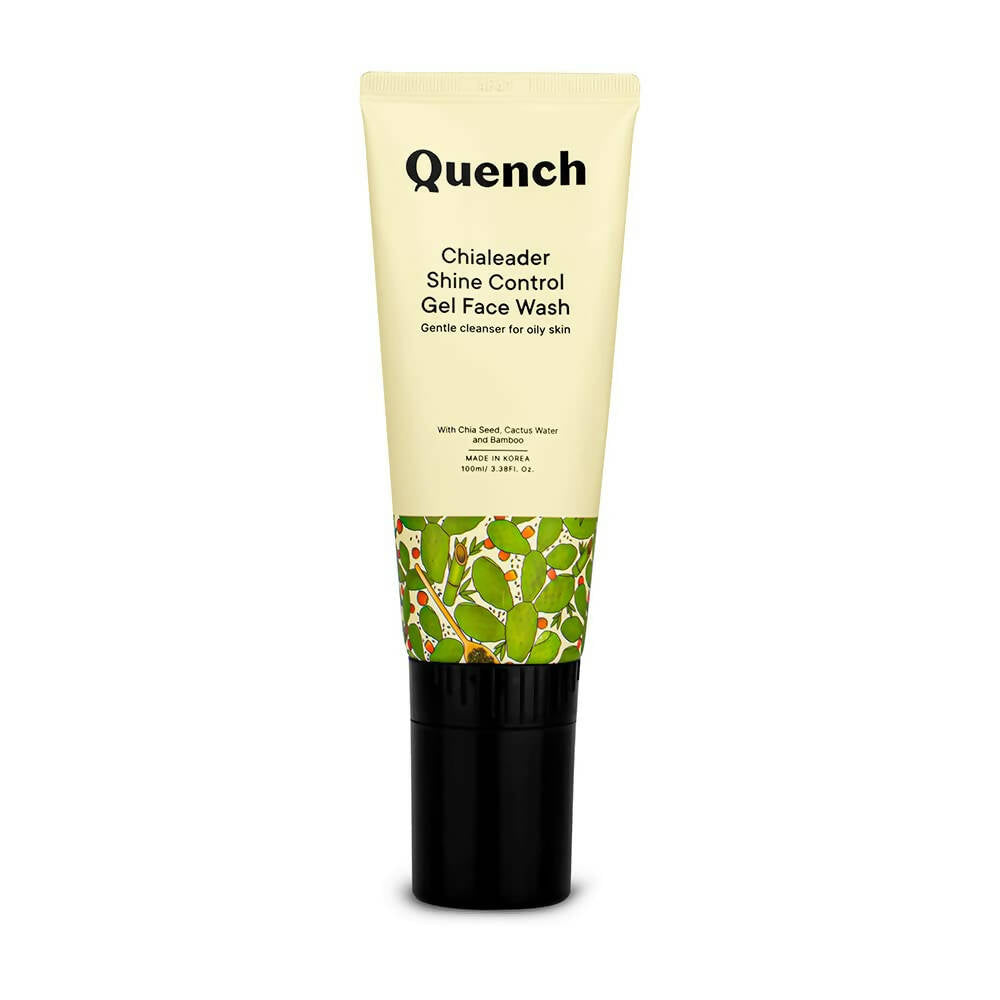 Quench Botanics Chialeader Shine Control Gel Korean Face Wash For Oily Skin | Swadesiicart