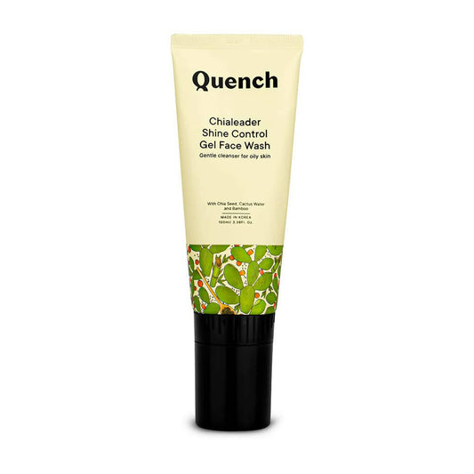Quench Botanics Chialeader Shine Control Gel Korean Face Wash For Oily Skin | Swadesiicart