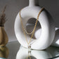Layered Pearl and Gold Neckpiece with Emeralds (Gold) - Ruby Raang | Swadesiicart