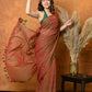 Very Much Indian Designer Mul Cotton Handloom Saree with Sequins - Dual Tone Red Green | Swadesiicart