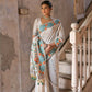 Vishnu Weaves Women's Green Muga Cotton Woven Saree with Blouse - Swadesiicart