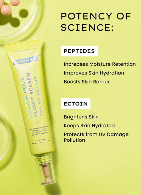 Hyphen By Kriti Sanon Golden Hour Glow Screen Spf 50 Pa+++ | Swadesiicart