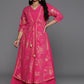 Ahalyaa Women's Traditional wear Ethnic Dress - Pink | Swadesiicart