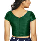 Aastha Fashion Women's Bottle Green Art Silk Designer Party Wear Readymade Blouse