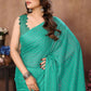 Aafreen Partywear Designer Firozi Rangoli Silk Fancy Saree