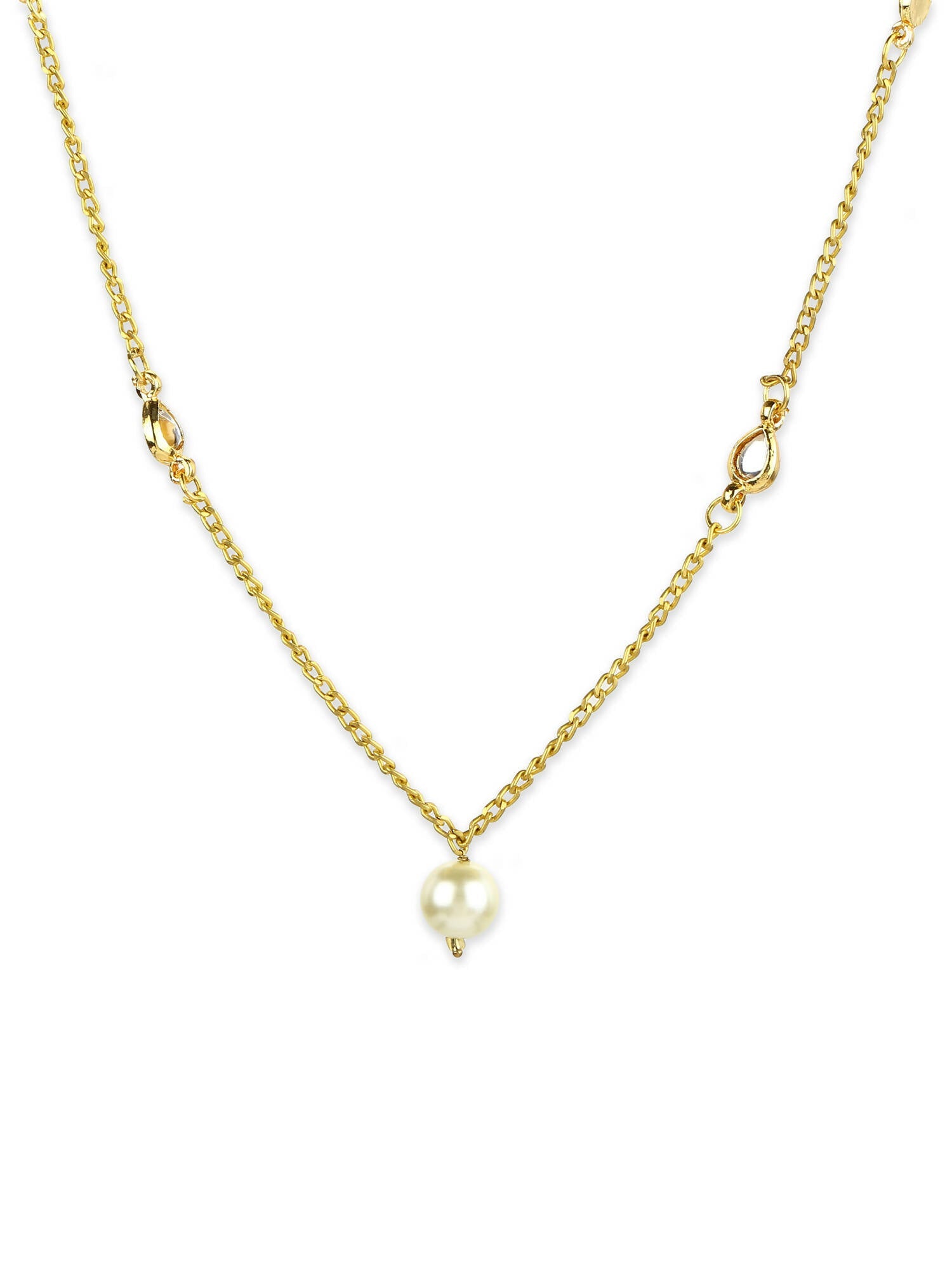 Women's Gold-Polished Chain - Ruby Raang | Swadesiicart