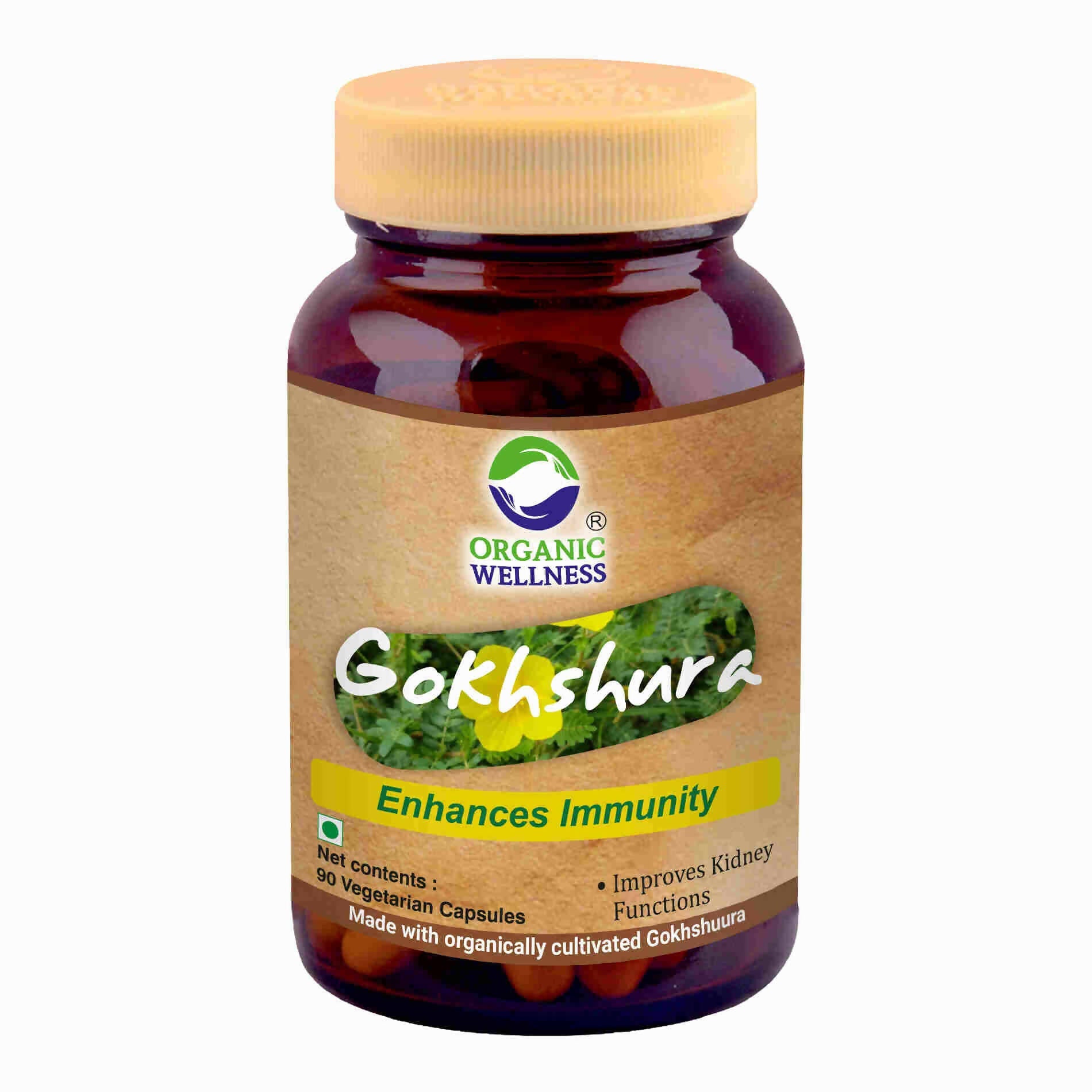 Organic Wellness Gokhshura Vegetarian Capsules - Organic Wellness Products Private Limited
