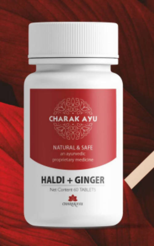 Charakayu Haldi + Ginger Tablets | Swadesiicart